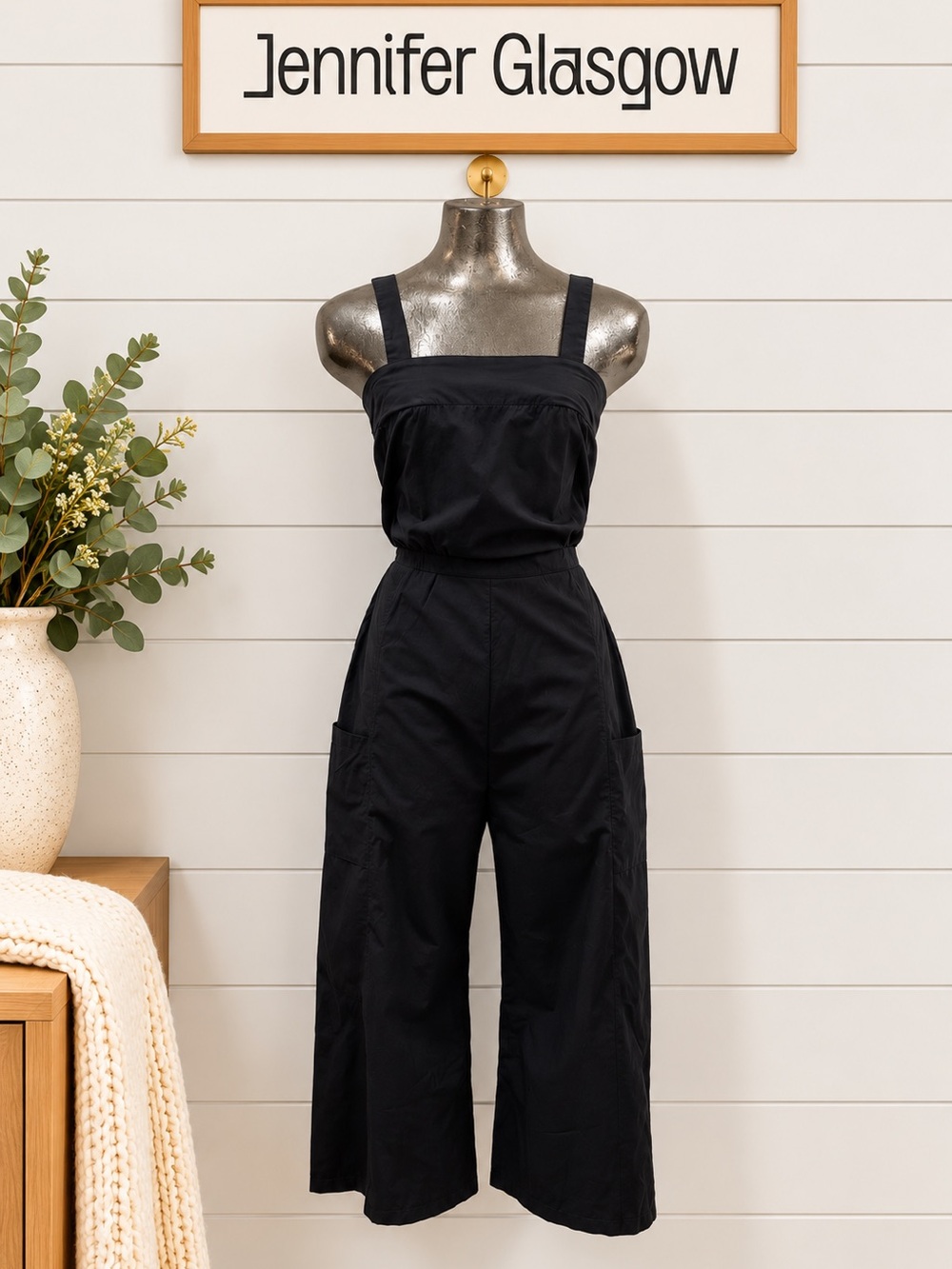 Jennifer Glasgow Black Jumpsuit – Size XS